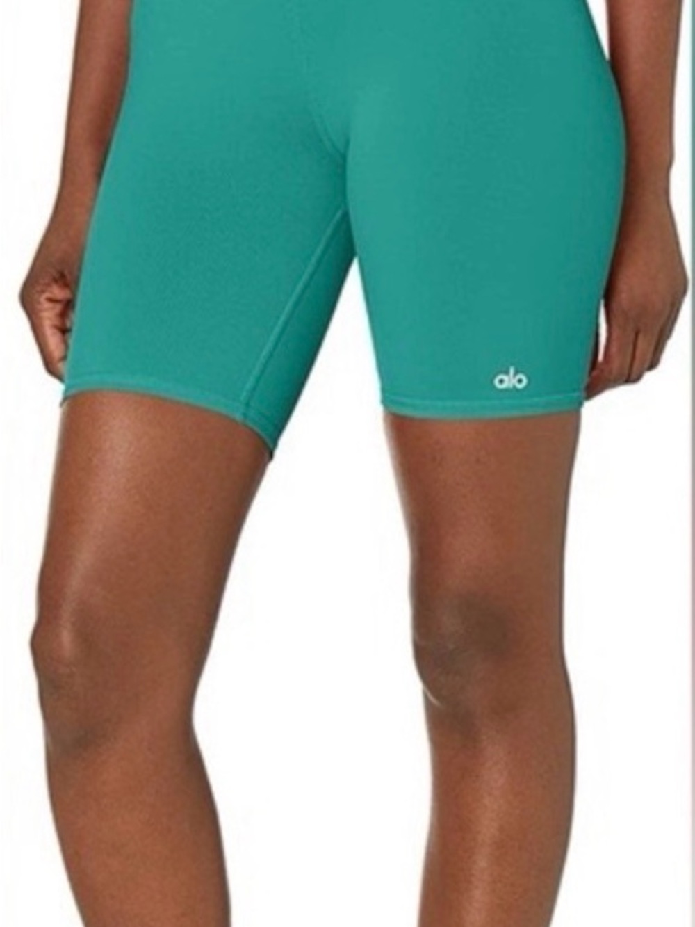 ALO Yoga High-Waist Bike Shorts - Teal Green